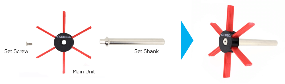 מברשת פצירה XEBEC מסיב קרמי מברשת פצירה XEBEC מסיב קרמי