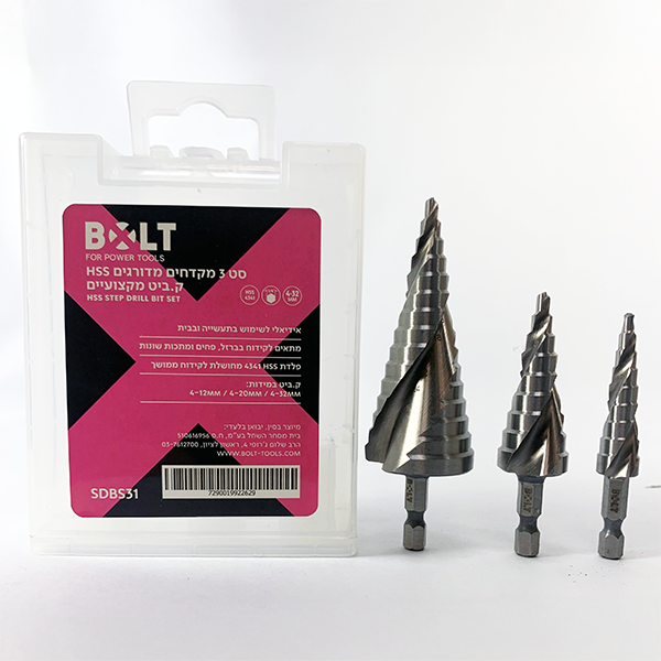סט 3 מקדחים Bolt SDBS31 סט 3 מקדחים Bolt SDBS31