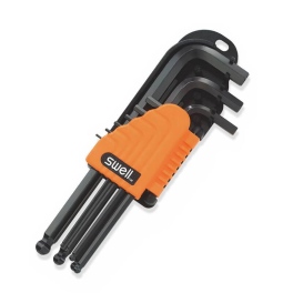 סט מפתח אלן כדורי ארוךבמחזיק 1.5-10  SWELL SWL054-12ML