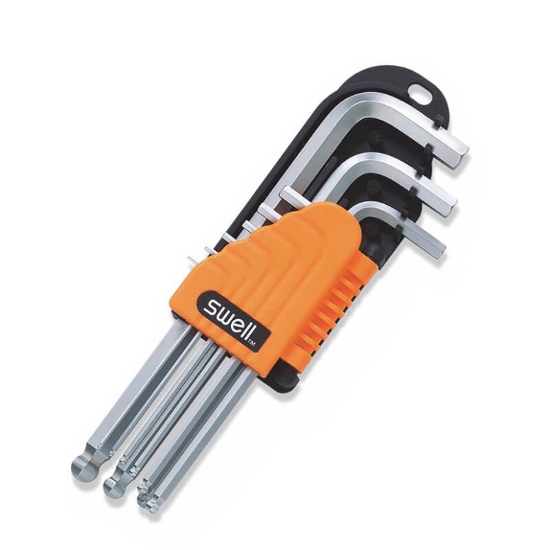 סט מפתח אלן כדורי כרום 1.5-10 SWELL SWL064-12ML