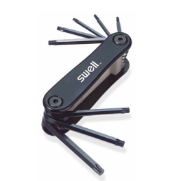 סט מפתח טורקס+קדח אולר אלומ' 8יח'  SWELL SWL091-21TO T9-T40