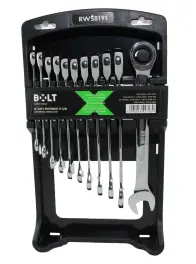 סט 11 מפתחות ראצ'ט 8-19ממ  BOLT RWS8191