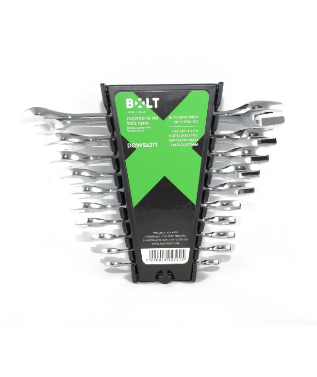 סט 10 מפתחות פתוח/פתוח 6-27ממ BOLT DOWS6271