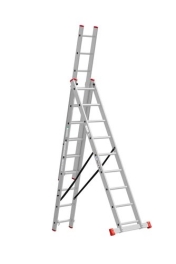 סולם אלומיניום ג' תלת חלקי 11 שלבים 10-0311 KAPRO