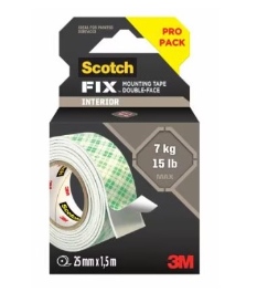 גליל דבק דו צדדי ספוגH  3M 114S      25MMX1.5M
