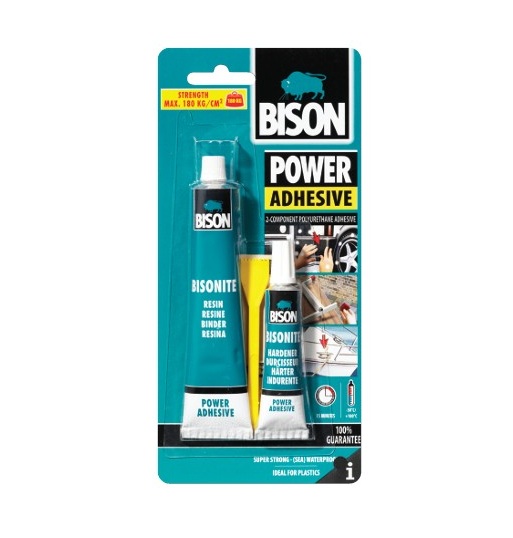 דבק דו רכיבי פוליאוריטני  בבליסטר 65 מ"ל BISON