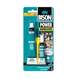 דבק דו רכיבי פוליאוריטני  בבליסטר 65 מ"ל BISON