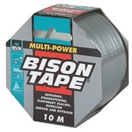 סרט הדבקה מחוזק במיוחד   10 מ' רוחב  5 ס"מ  אפור BISON