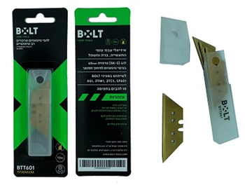 10יח' להב טרפז טיטאניום 60ממ BOLT BTT601