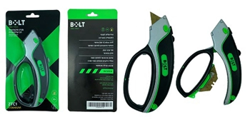סכין טרפזי להב טיטאניום ידית אחיזה BOLT ZTC1
