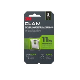 זוג מתלים לקיר גבס עד 11 ק"ג 3M CLAW