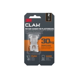 זוג מתלים לקיר גבס עד 30 ק"ג 3M CLAW