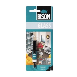 דבק לזכוכית במזרק 2 מ"ל  בבליסטר BISON