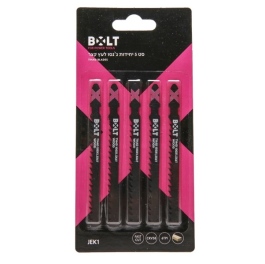 סט 5 יחידות ג'יגסו עץ קצר BOLT JEK1