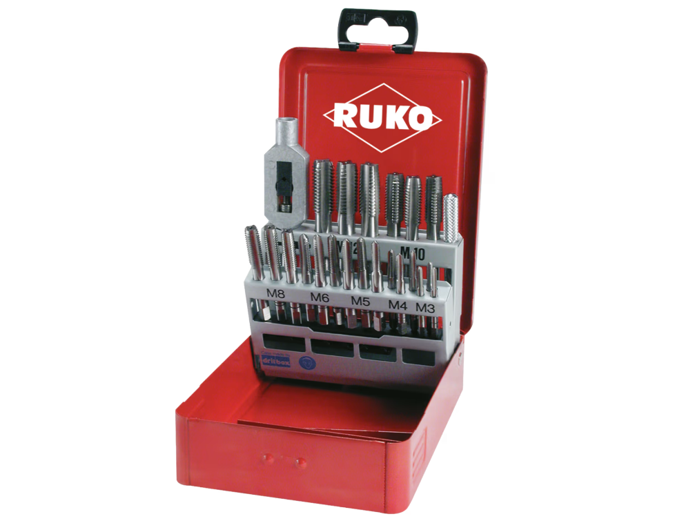 סט מברזים בקופסת פח(7) RUKO  245 002R M3-12