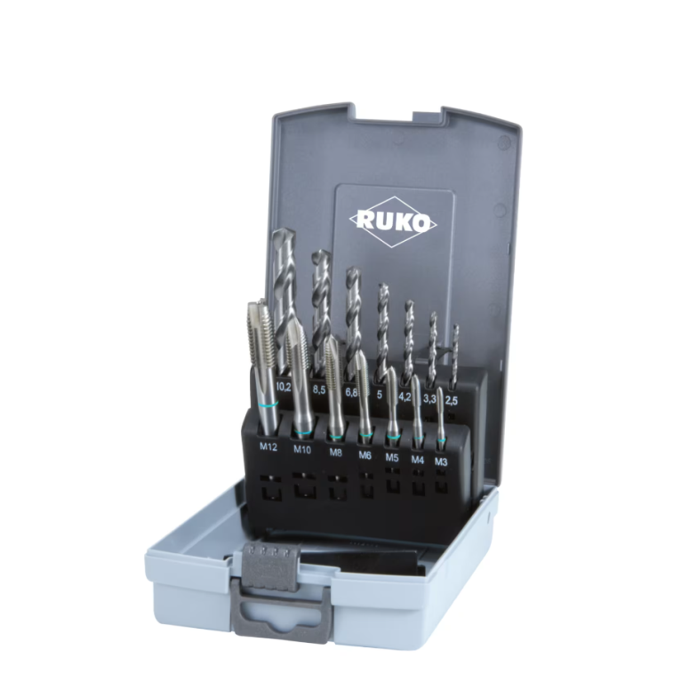 מברזי גן בסט+מקדחים RUKO      (245 048)M3-12   HSS