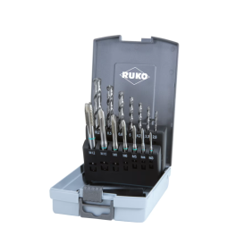 מברזי גן בסט+מקדחים RUKO      (245 048)M3-12   HSS