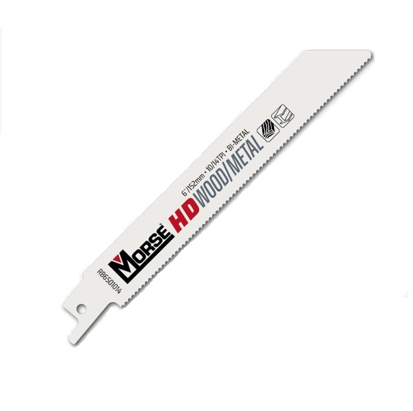 סט 5יח' משורי חרב לעץ MORSE  RB6501014T05  6"X3/4"X.050"-10/14TPI