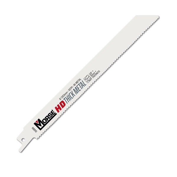 סט 5יח' משורי חרב לעץ/מתכת MORSE  RB810T05  8"X3/4"X.035"-10TPI