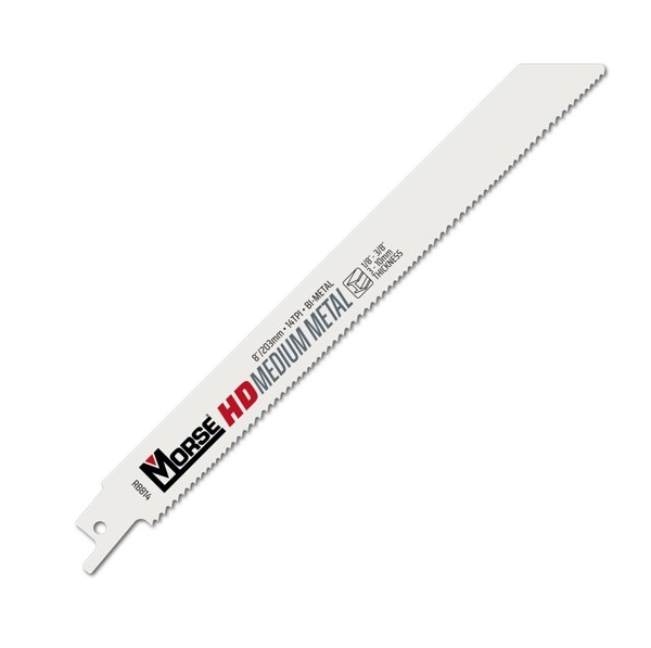 סט 5יח' משורי חרב למתכת MORSE  RB814T05  8"X3/4"X.035"-14TPI