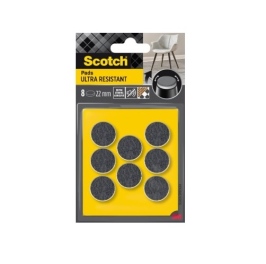 רפידות לבד עגולות אפור 3M 22MM