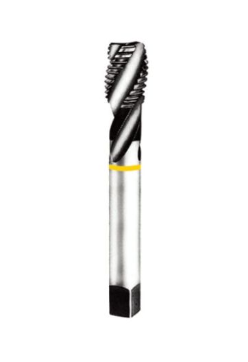 מברז ספירלי משוחרר פס צהובYG1 M12X1.75 GS