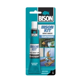 דבק מגע שקוף שפופרת 50  מ"ל בבליסטר BISON