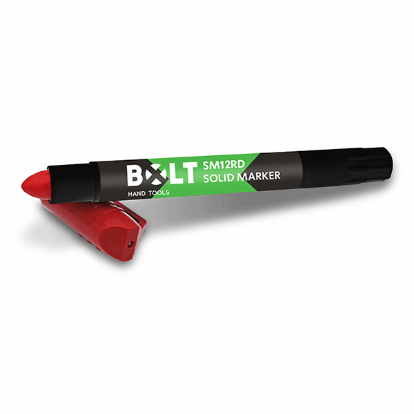 מארז 12 יח' צבע סימון מוצק אדום BOLT SM12RD