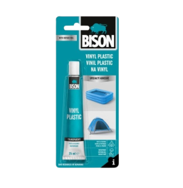 דבק לפלסטיק ויניל (VINYL)  בשפורפרת 25 מ"ל בבליסטר  BISON