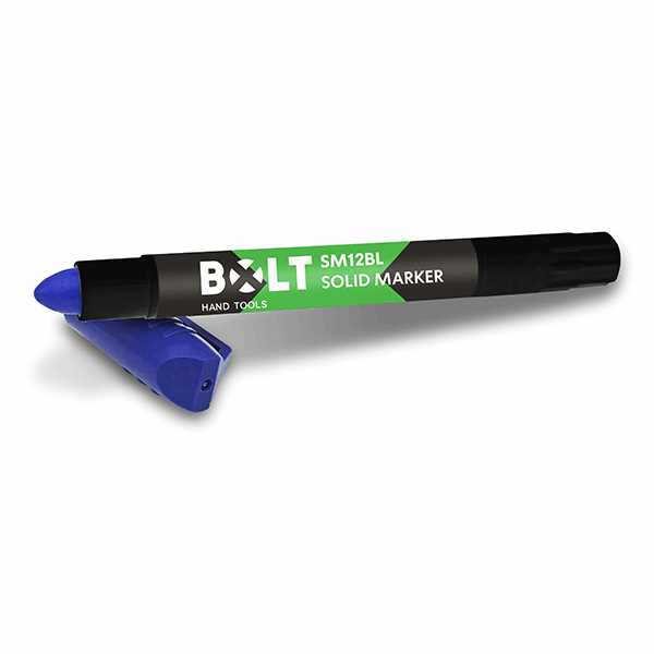 מארז 12 יח' צבע סימון מוצק כחול BOLT SM12BL