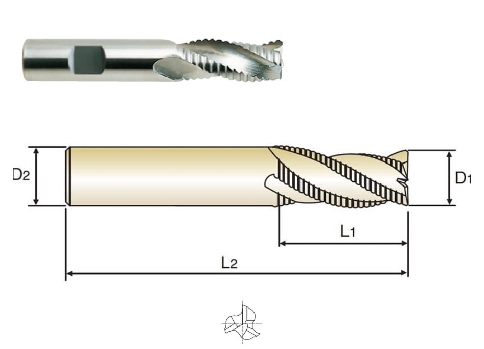 כרסום ריסוק מתק"ש YG1 E5742 6 X6 X16X57 S/C 3T