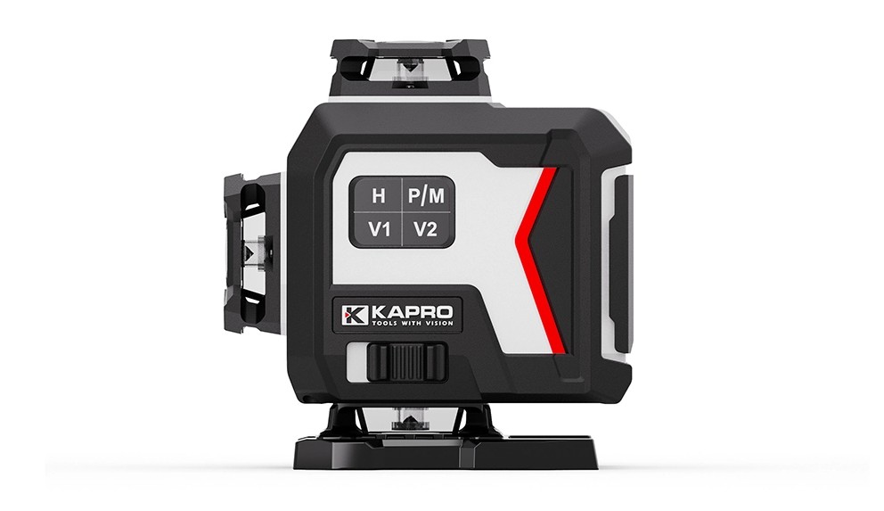 פלס לייזר 4D קווים ירוקים ארגז+מתקן קיר  KAPRO  964G MAESTRO + מתאם 841
