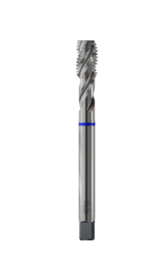 מברז ספירלי מחוזק HC פס כחולYG1 TC909206 M3.0X0.5 AL
